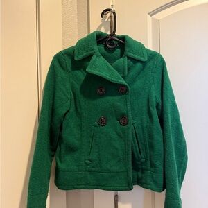 GAP Emerald Double-Breasted Pea Coat